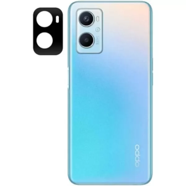 Oppo A76 Kamera Lens Koruyucu Siyah Çerçeveli Korunaklı (3d K.c) Siyah