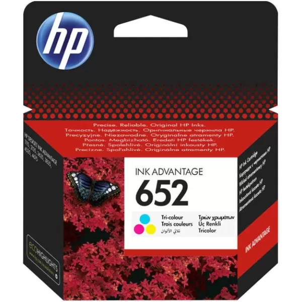 Hp 652 Cmy - F6v24ae Renkli Orijinal Kartuş